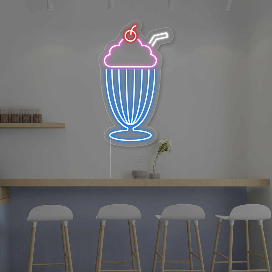 "Milkshake" Neonskylt