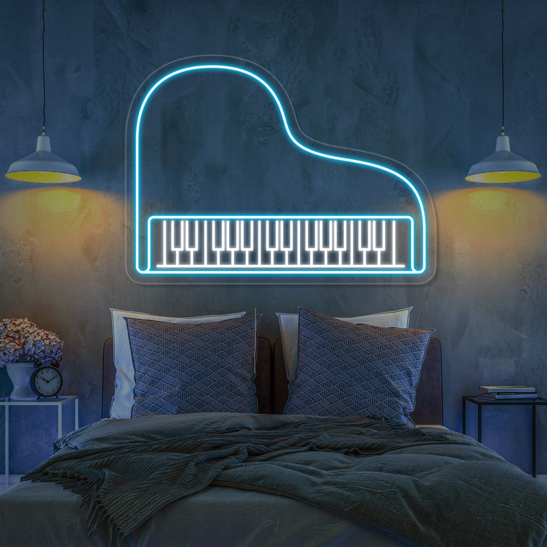 "Piano" Neonskylt