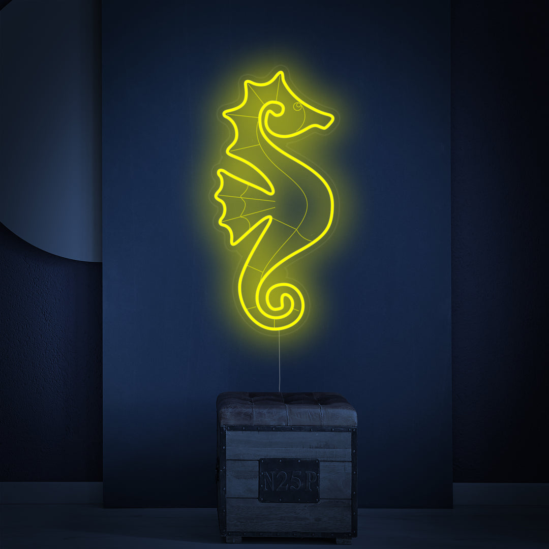"Sjöhäst" Neonskylt