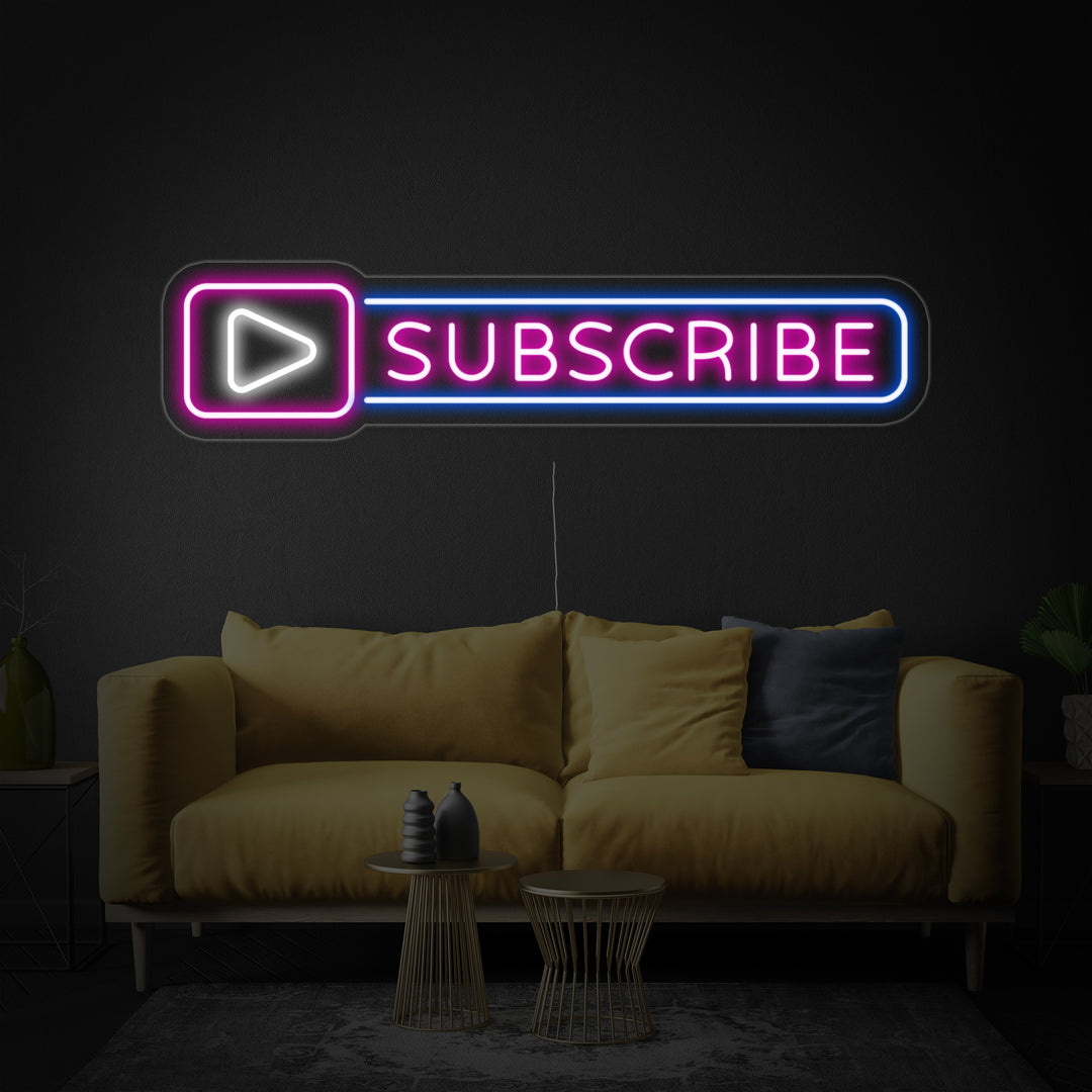 "Subscribe Button" Neonskylt