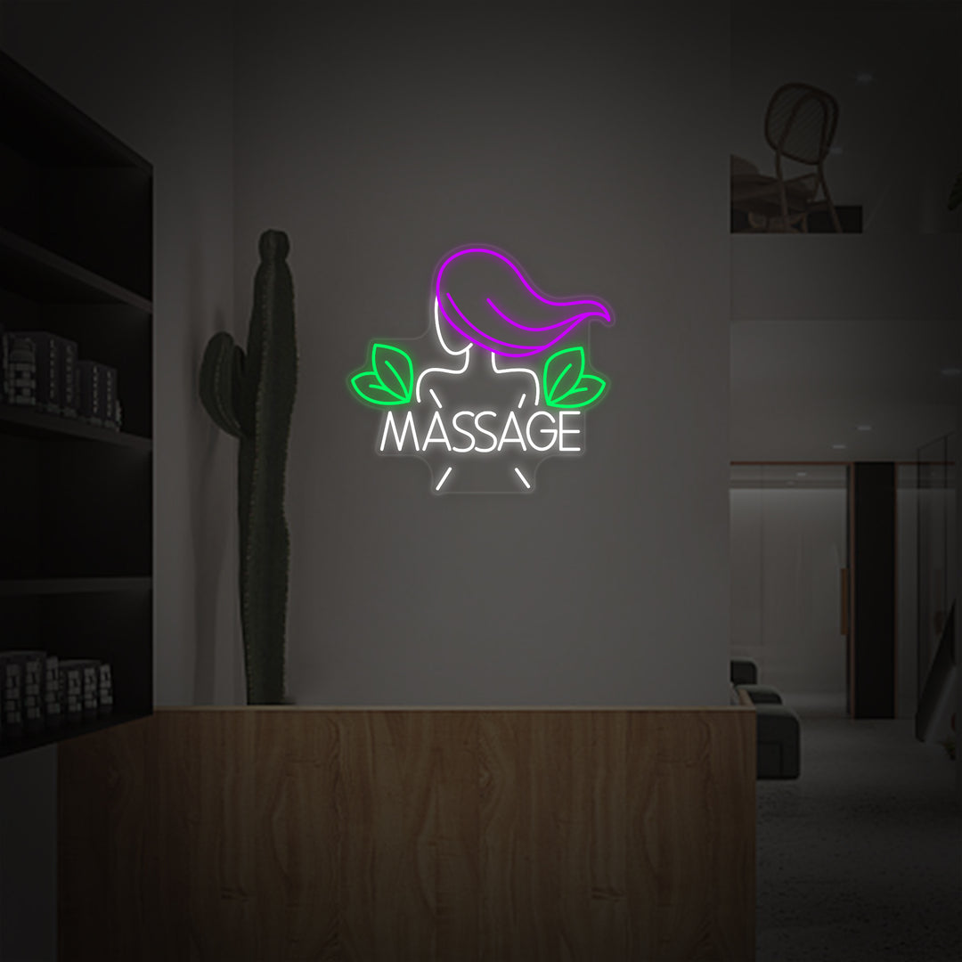 "Thai Massage Skönhetssalong" Neonskylt