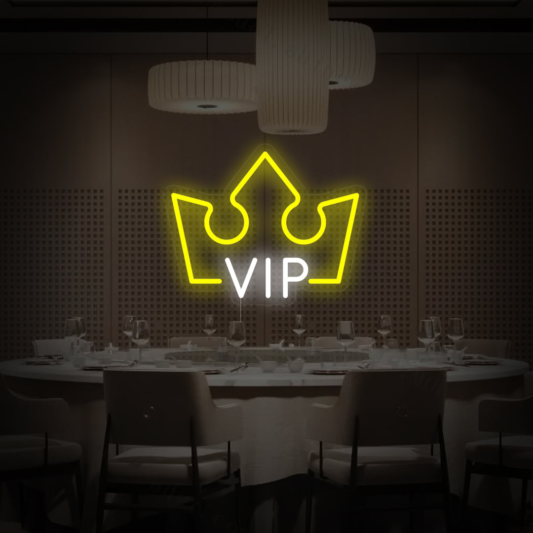 "VIP-Rum, VIP-Lounge" Neonskylt