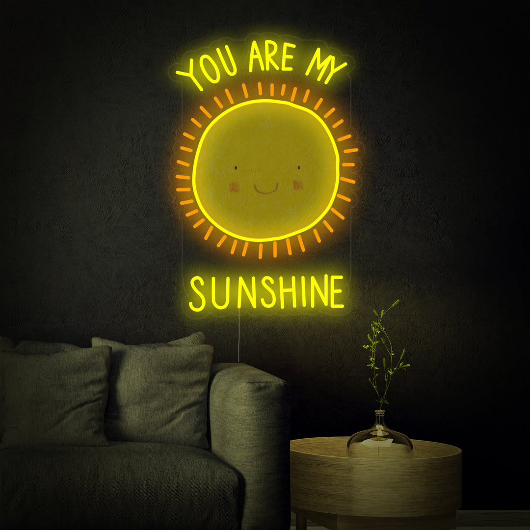 "You Are My Sunshine" Neonskylt