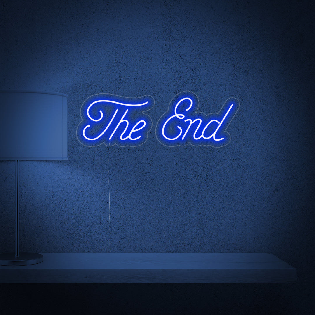 "The End" Neonskylt