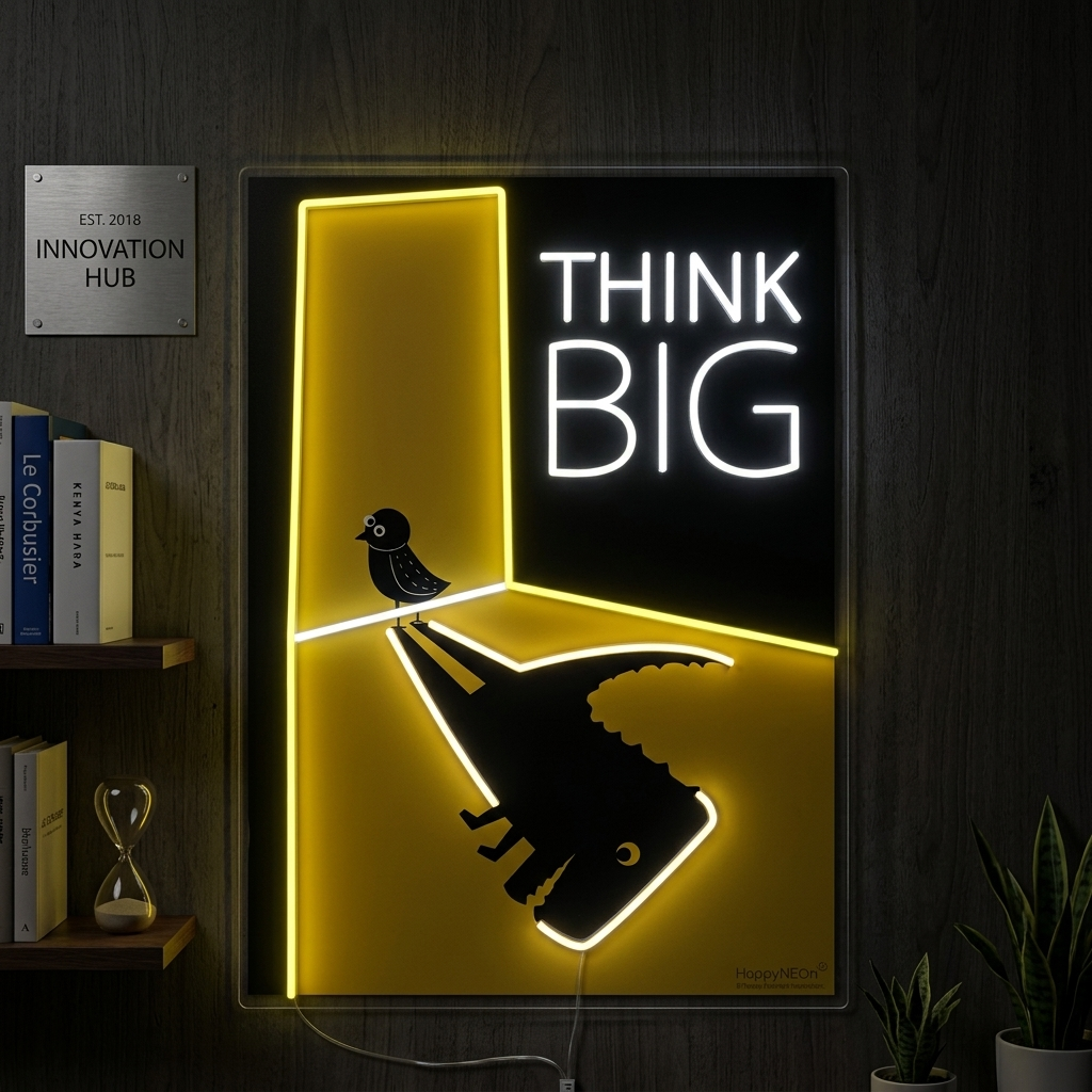 "Think Big" Neonskylt