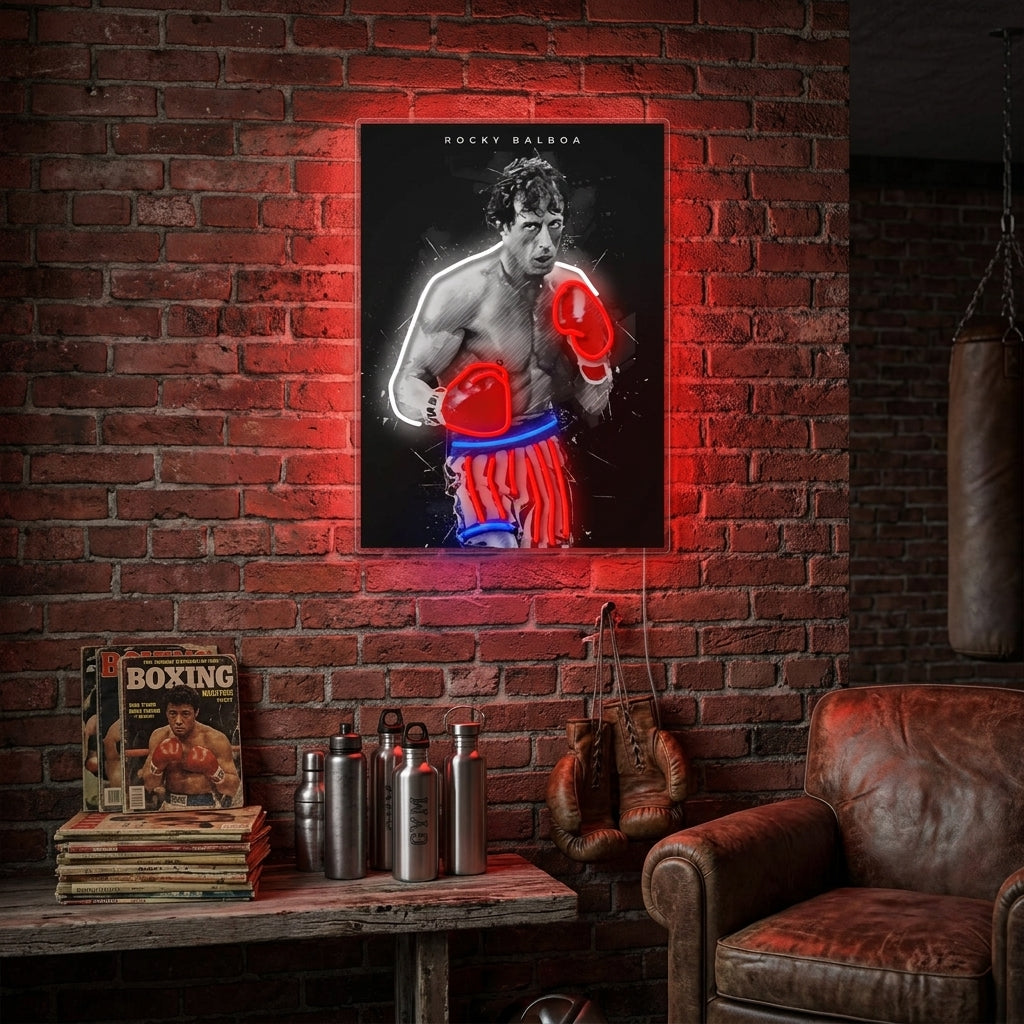 "Boxningslegend" Neonskylt