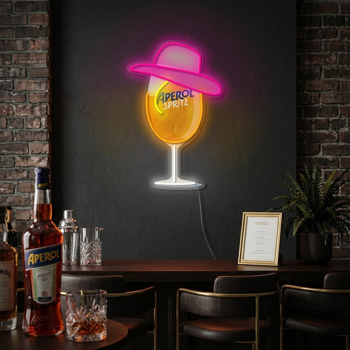 "Miss Aperol" Neonskylt