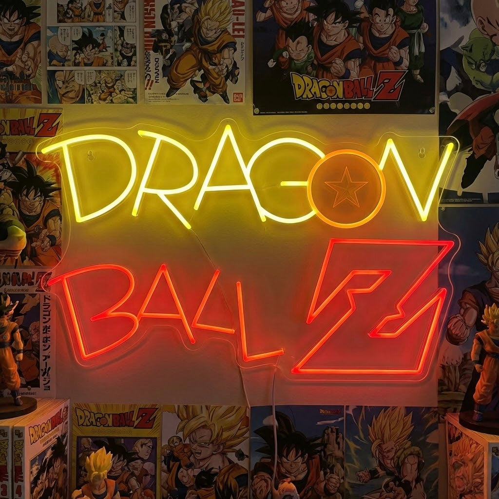 "Dragon Ball Z-Logotyp Anime" Neonskylt