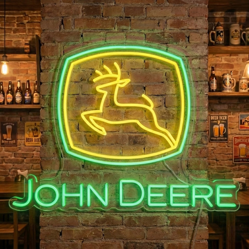 "John Deere" Neonskylt