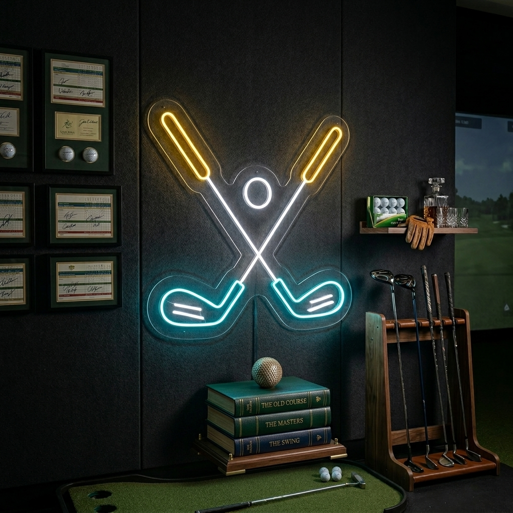 "Golfboll" Neonskylt