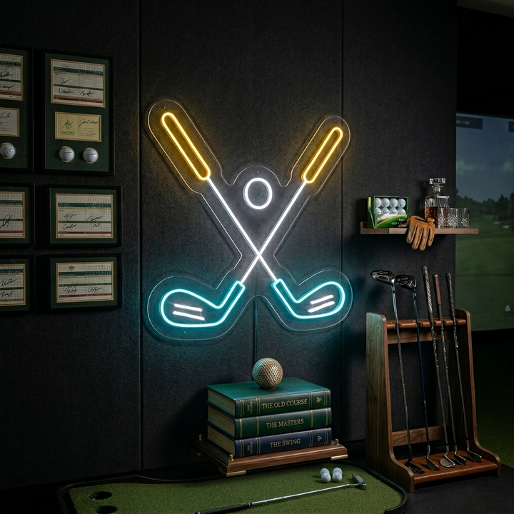 "Golfboll" Neonskylt