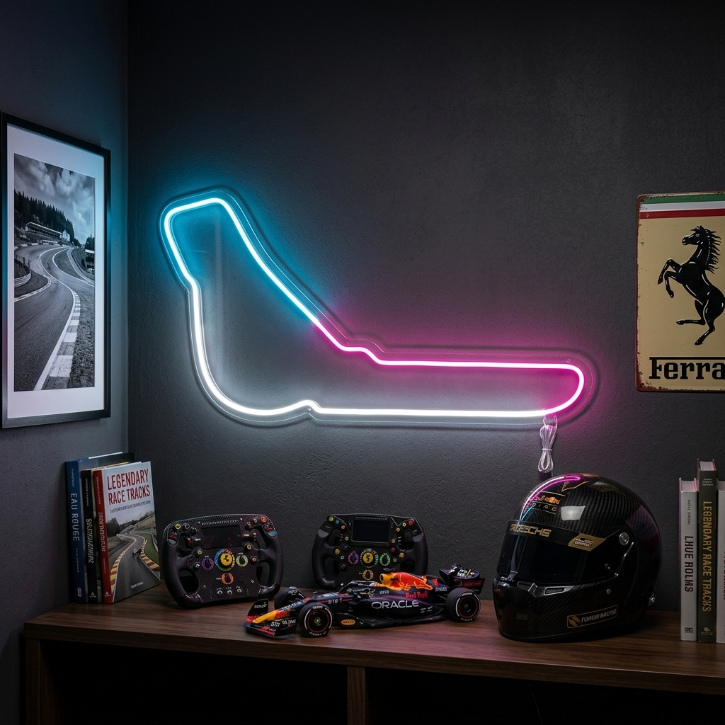 "Italien Monza F1-Bana" Neonskylt
