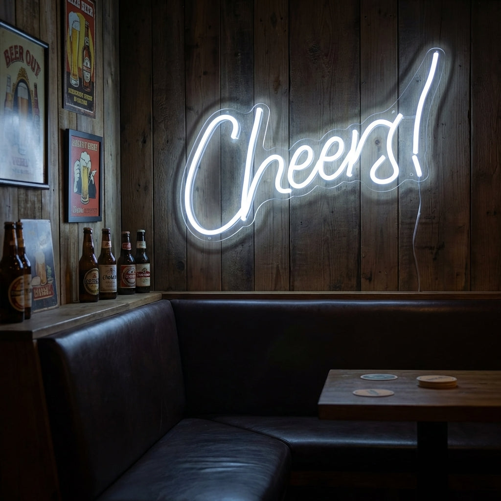 "Cheers Bar" Neonskylt