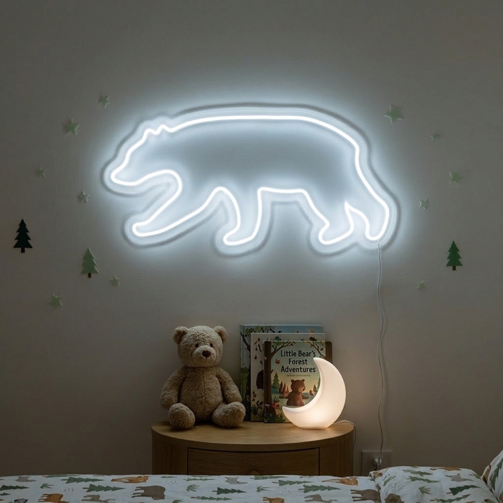 "Björn" Neonskylt