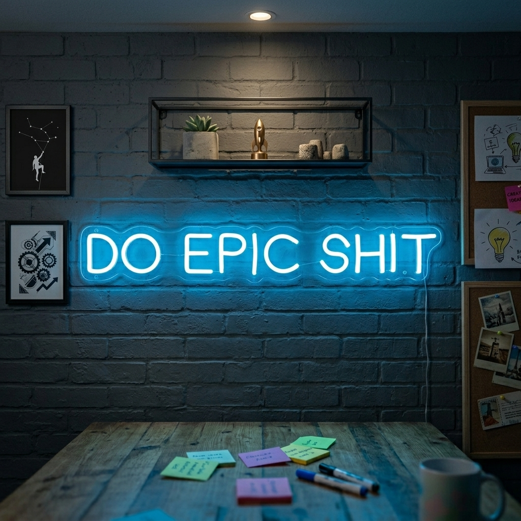 "Do Epic Shit" Neonskylt