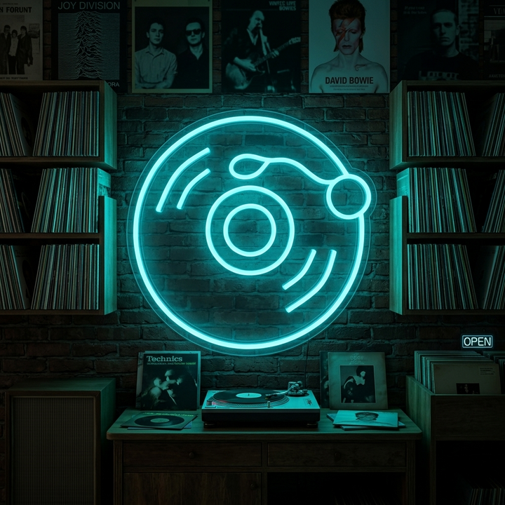 "Vinyl" Neonskylt