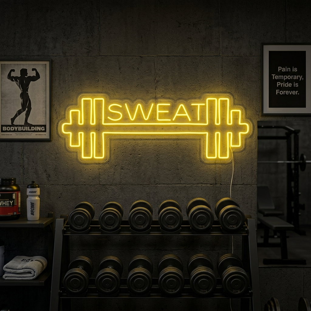 Personlig Neonskylt: Fitness & Gym