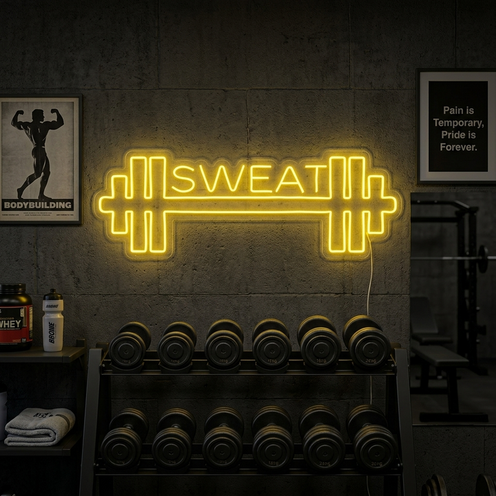 Personlig Neonskylt: Fitness & Gym