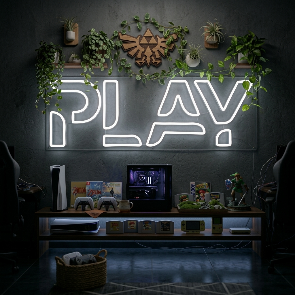 "Play" Neonskylt