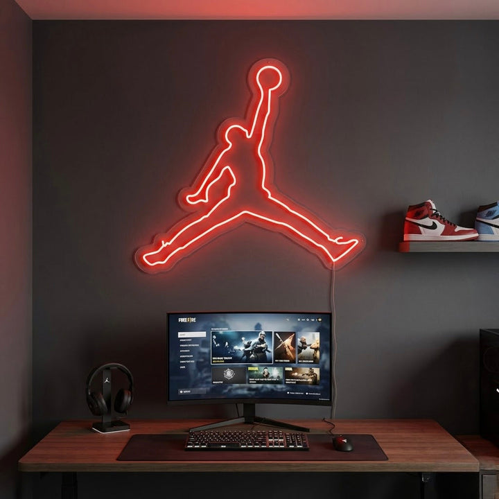 "Air Jordan Jumpman" Neonskylt