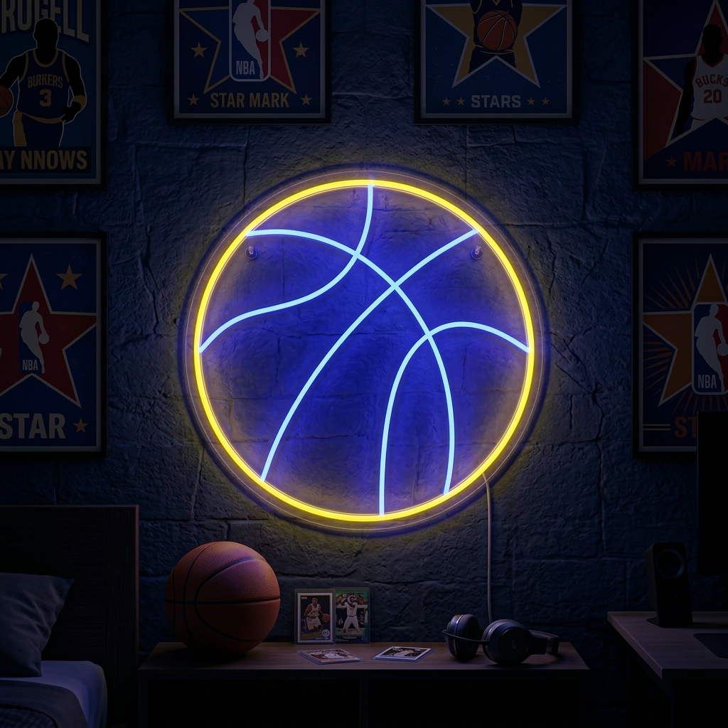 "Basketboll" Neonskylt