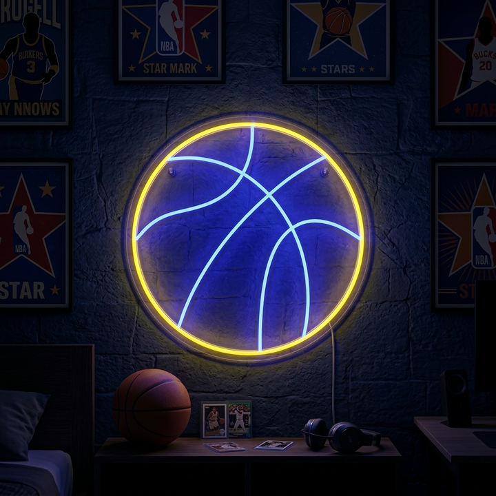 "Basketboll" Neonskylt