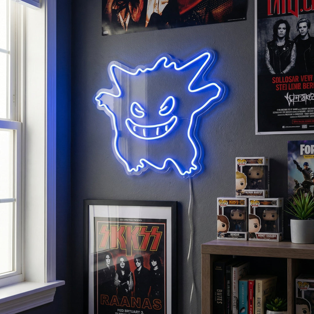"Gengar, Pokemon Rumsinredning" Neonskylt