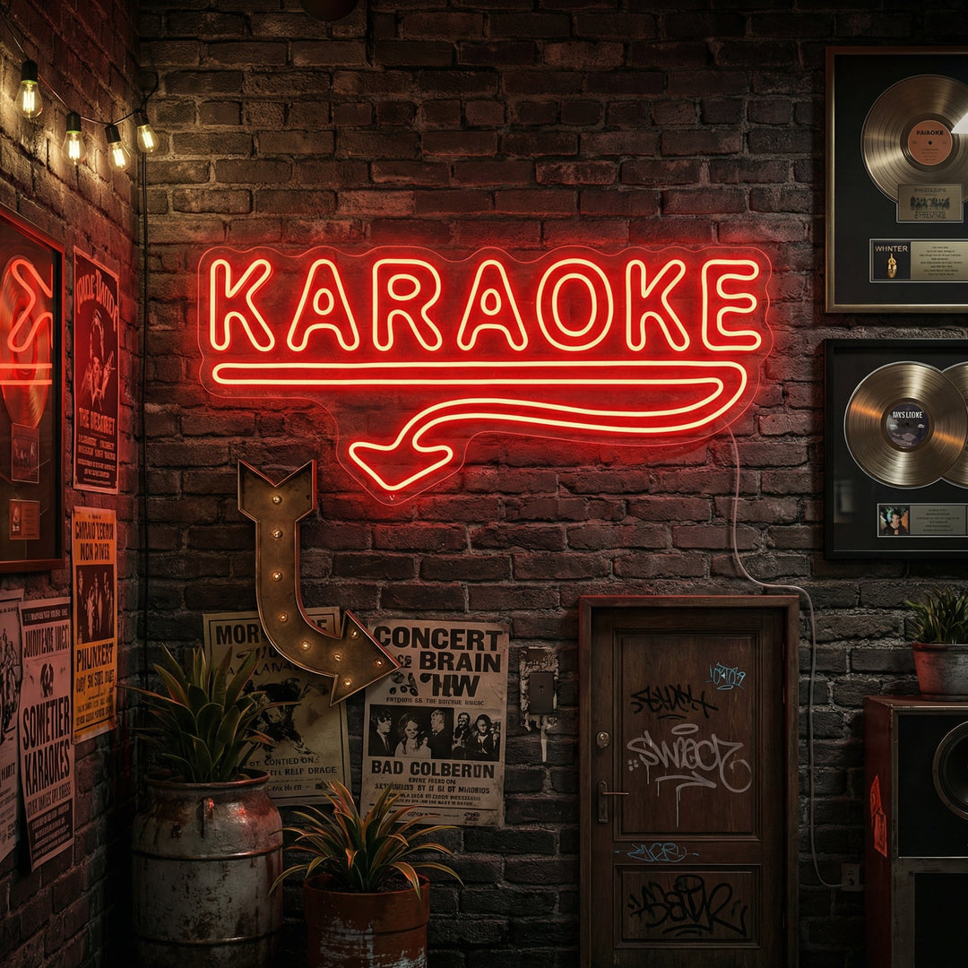 "Karaoke" Neonskylt