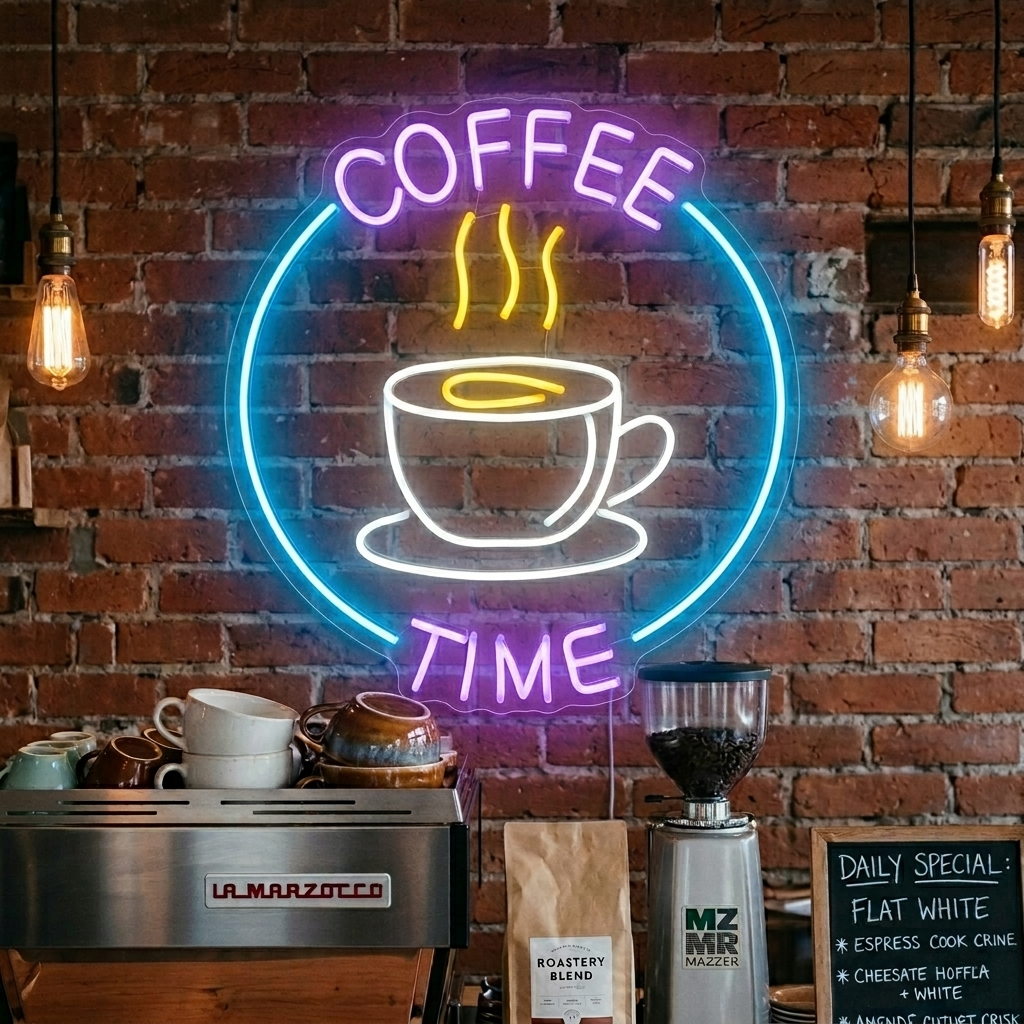 "Coffee Time" Neonskylt