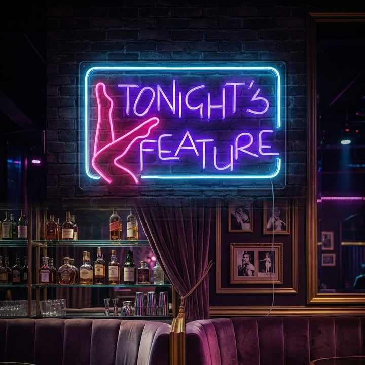 "Tonights Feature" Neonskylt