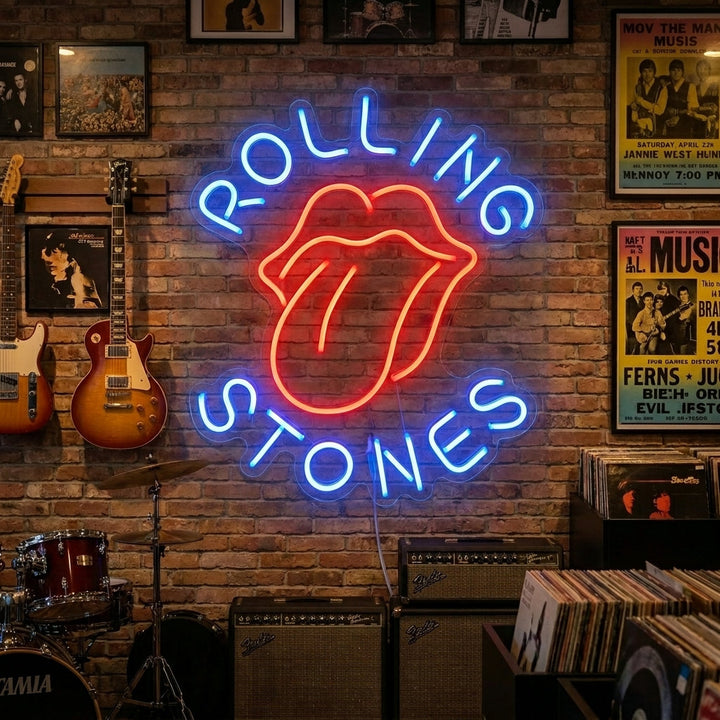 "Rolling Stones" Neonskylt