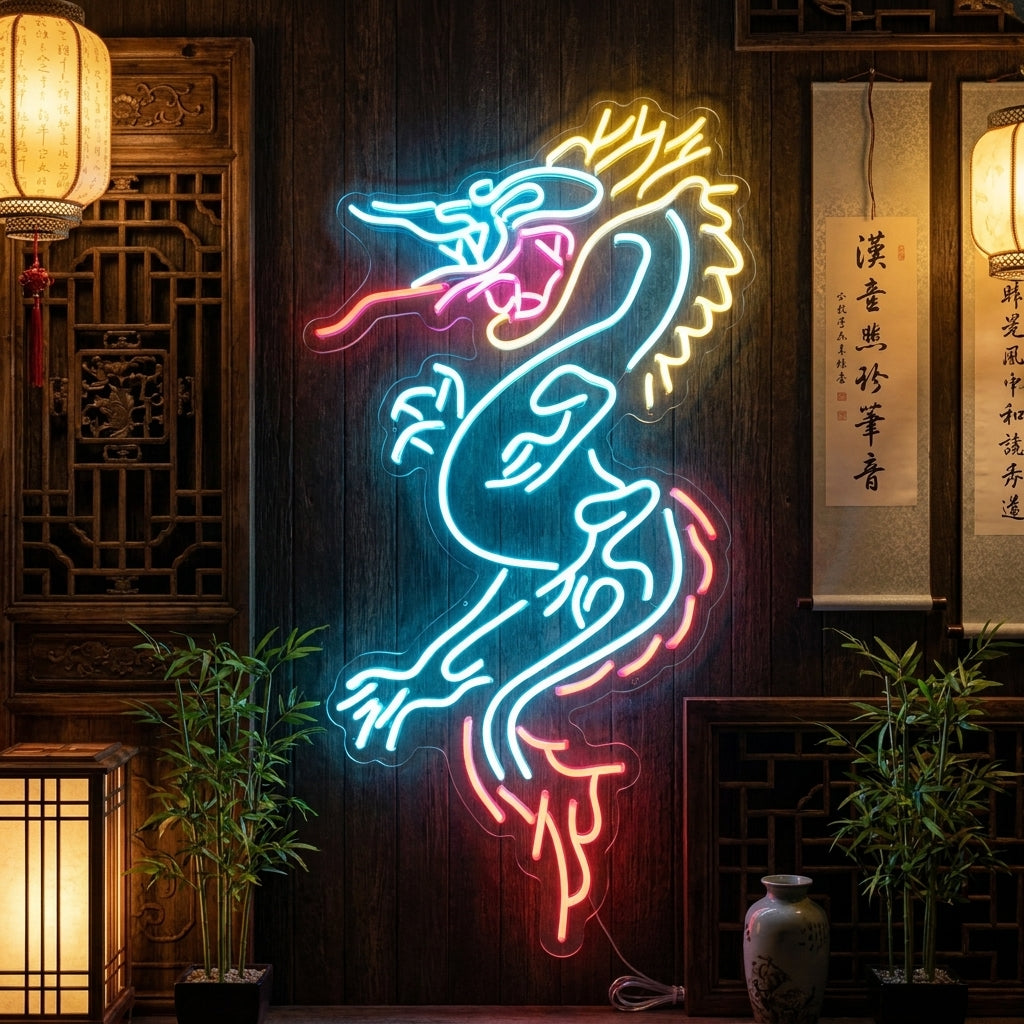 "Drake" Neonskylt