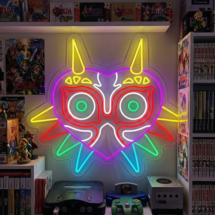 "Majoras Mask" Neonskylt