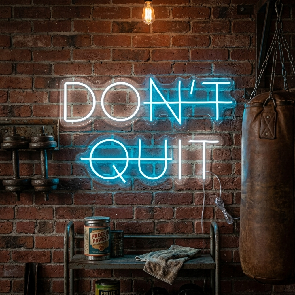 "Don't Quit Do It" Neonskylt