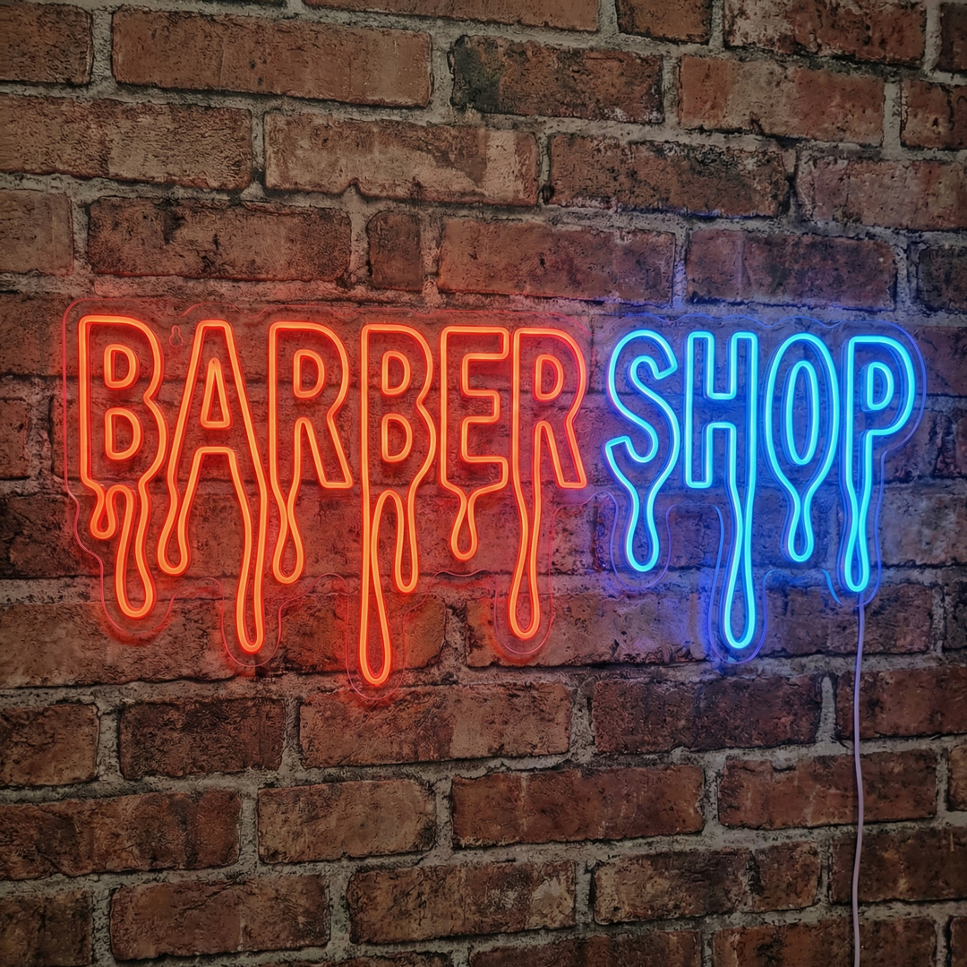 "Barber Shop" Neonskylt