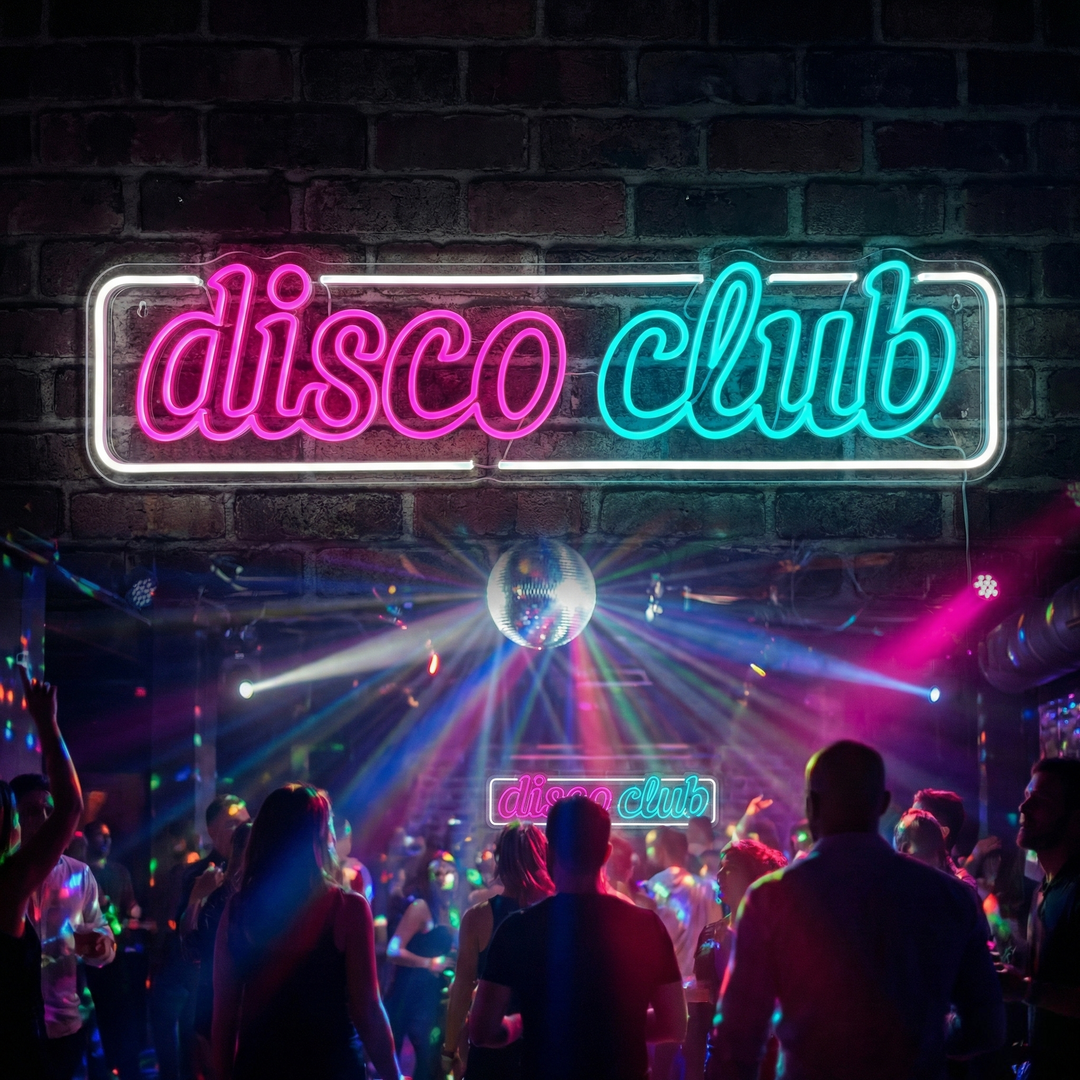 "Disco Club" Neonskylt