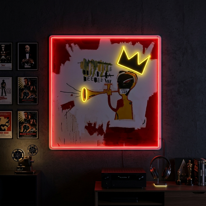 "Jean Trumpet" Neonskylt