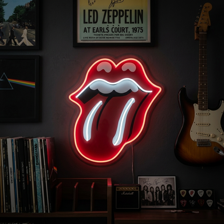"Rolling Stones" Neonskylt