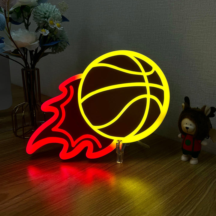 "Flammande basket" Neon Like