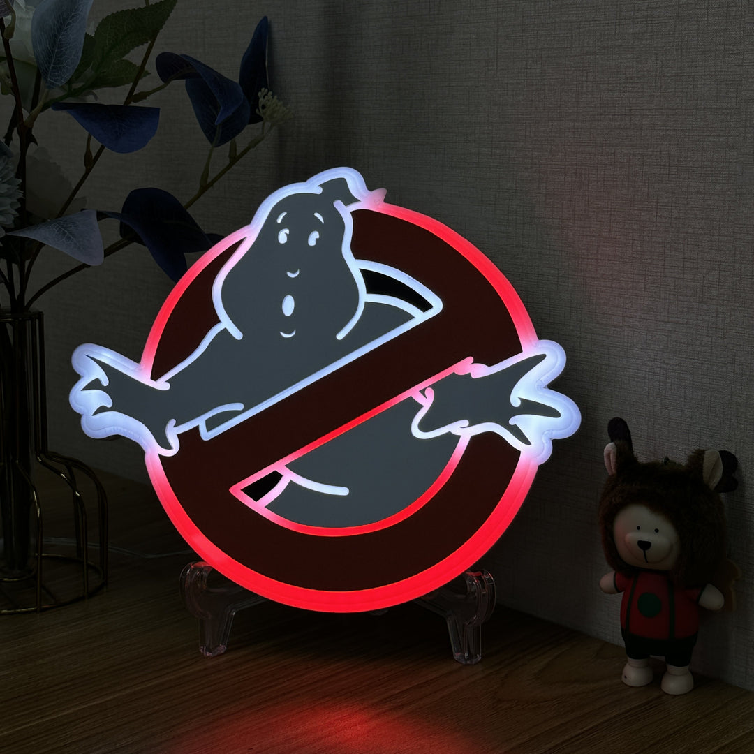 "Ghostbusters, faror stoppa inträde" Neon Like