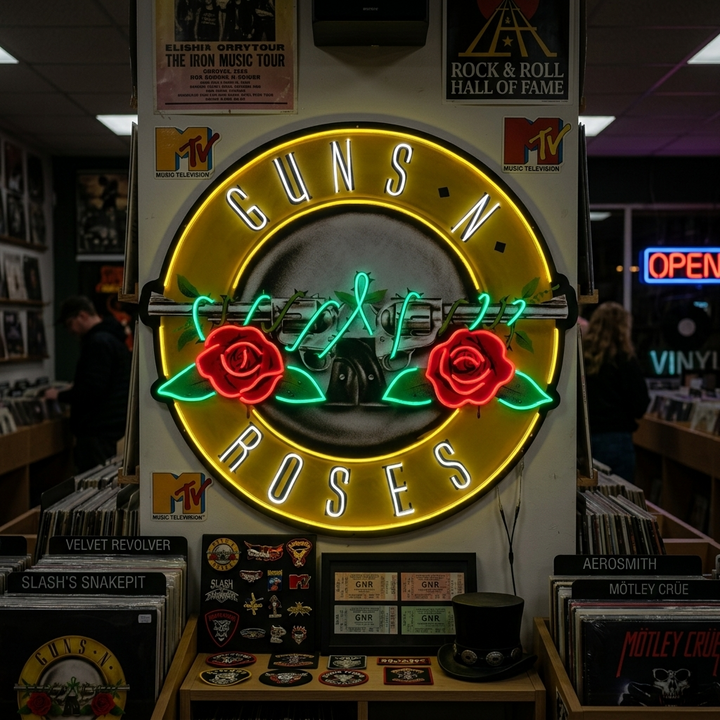 "Guns N Roses" Neonskylt
