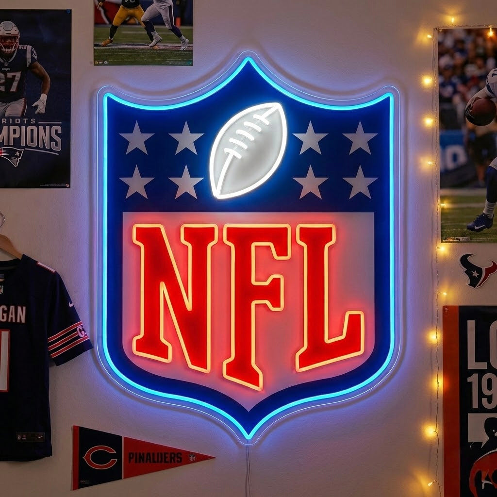 "Nfl-logotyp" Neonskylt