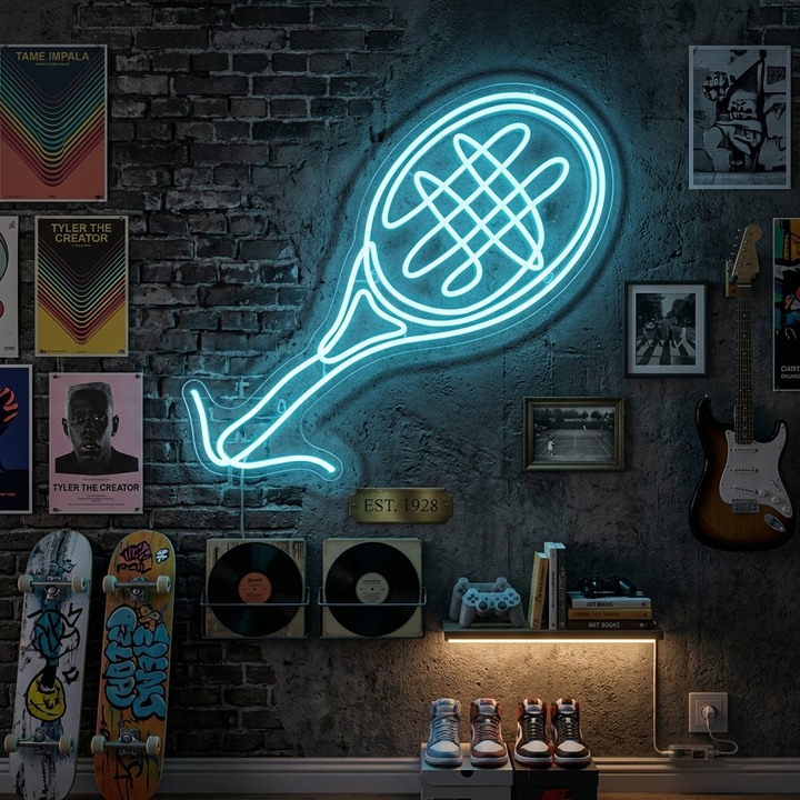 "Tennisracket" Neonskylt