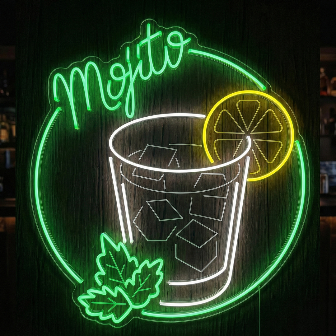 "Mojito" Neonskylt