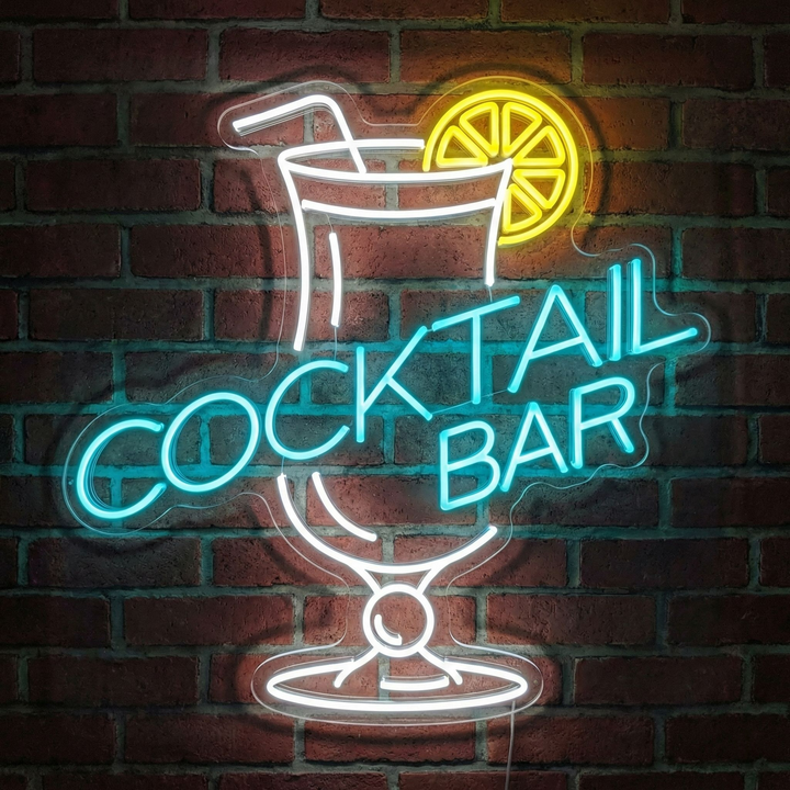 "Cocktails Bar" Neonskylt