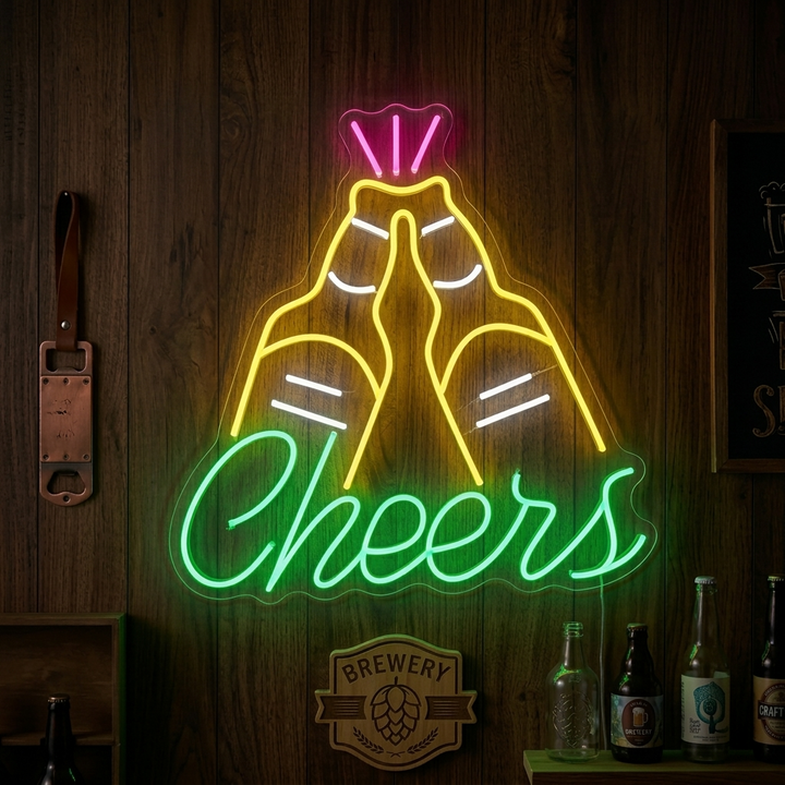 "Cheers" Neonskylt