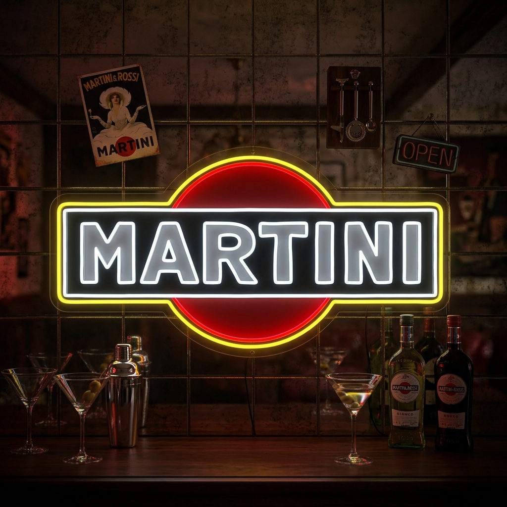 "Martini Logo" Neonskylt