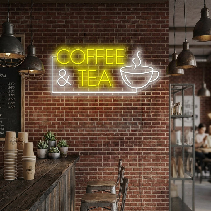 "Coffee & Tea" Neonskylt