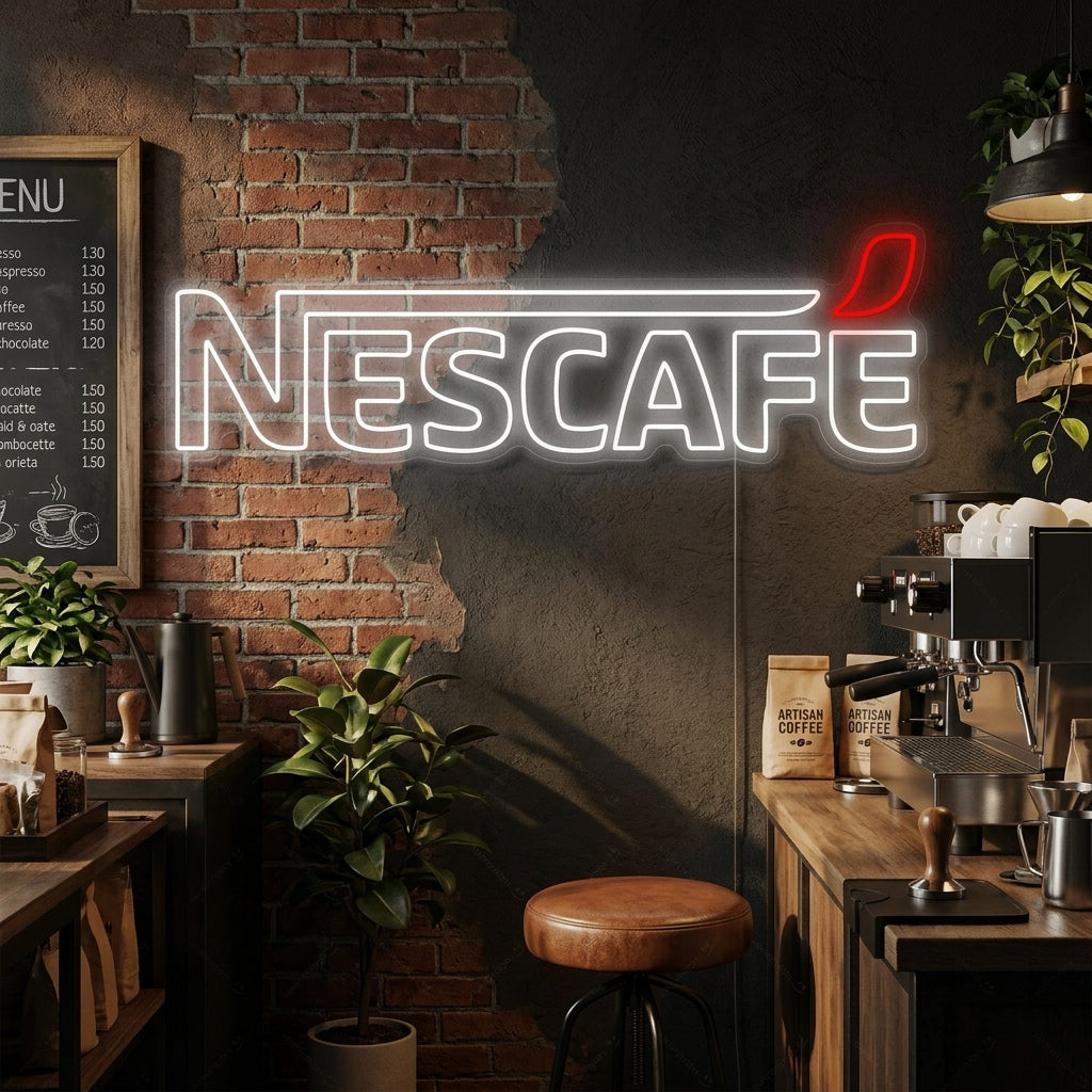 "Nescafe" Neonskylt