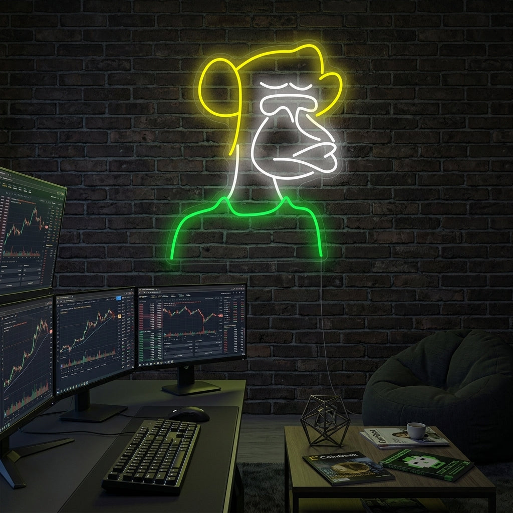 "Bored Ape" Neonskylt